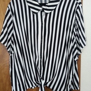 Hot Topic Striped Crop Top